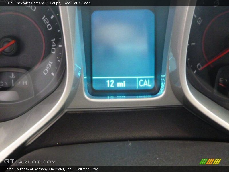 Red Hot / Black 2015 Chevrolet Camaro LS Coupe