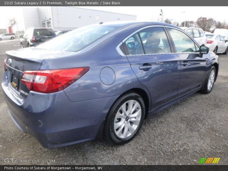 Twilight Blue Metallic / Slate Black 2015 Subaru Legacy 2.5i Premium