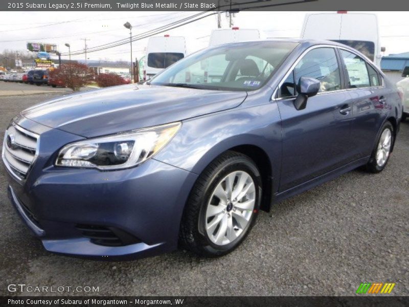 Twilight Blue Metallic / Slate Black 2015 Subaru Legacy 2.5i Premium