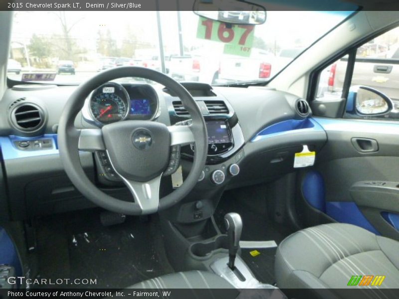 Silver/Blue Interior - 2015 Spark LT 