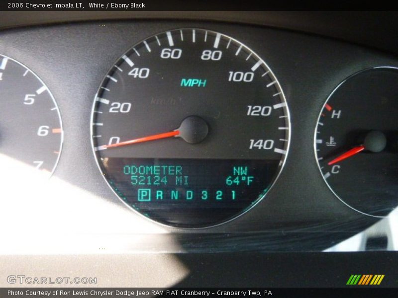 White / Ebony Black 2006 Chevrolet Impala LT