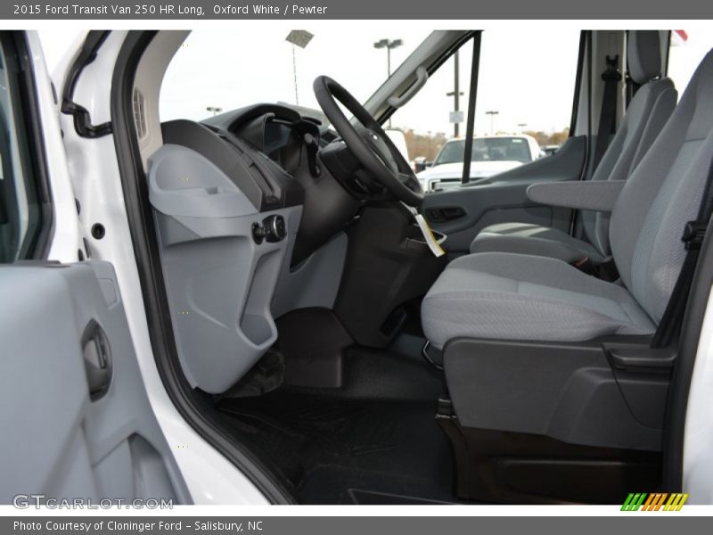 Oxford White / Pewter 2015 Ford Transit Van 250 HR Long