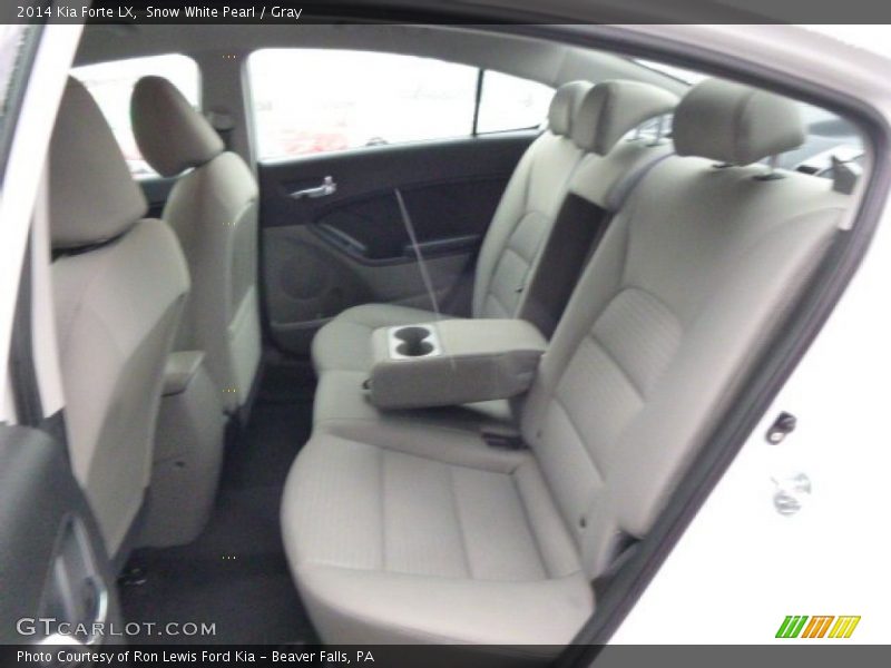 Snow White Pearl / Gray 2014 Kia Forte LX