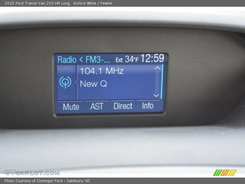 Oxford White / Pewter 2015 Ford Transit Van 250 HR Long