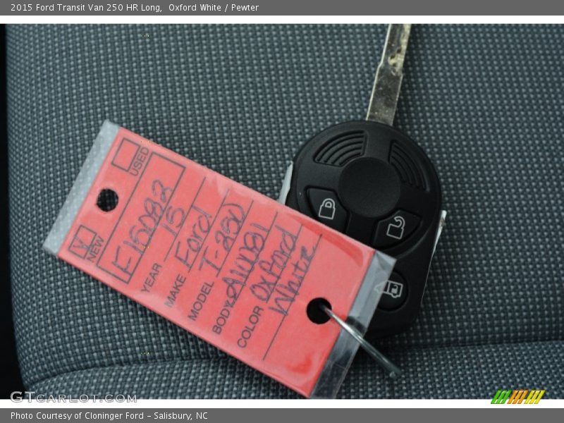 Oxford White / Pewter 2015 Ford Transit Van 250 HR Long
