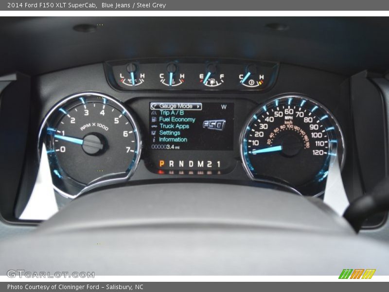 Blue Jeans / Steel Grey 2014 Ford F150 XLT SuperCab