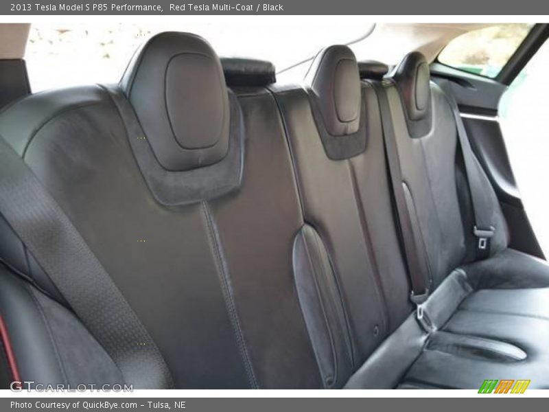 Rear Seat of 2013 Model S P85 Performance