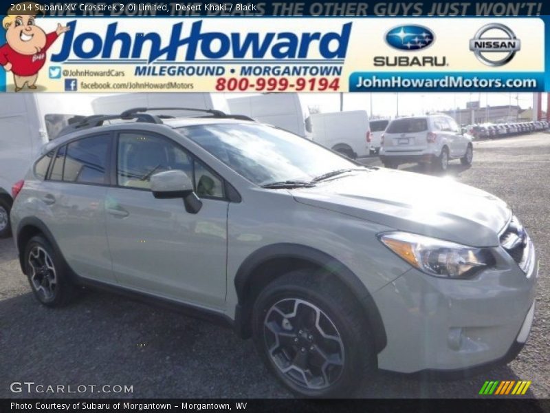 Desert Khaki / Black 2014 Subaru XV Crosstrek 2.0i Limited