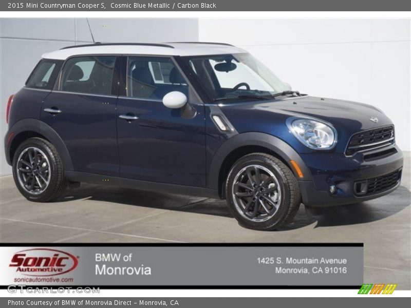 Cosmic Blue Metallic / Carbon Black 2015 Mini Countryman Cooper S