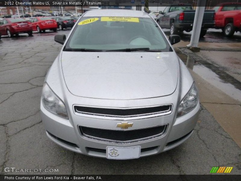 Silver Ice Metallic / Titanium 2012 Chevrolet Malibu LS