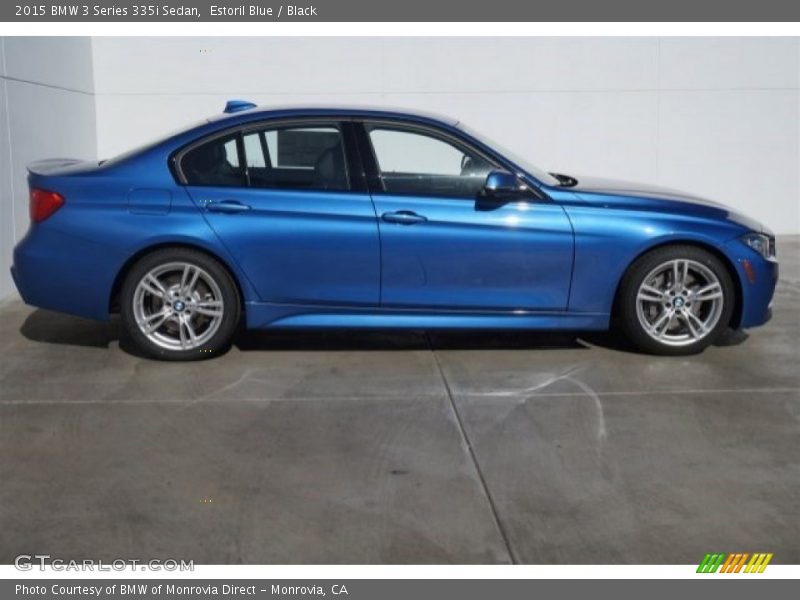 Estoril Blue / Black 2015 BMW 3 Series 335i Sedan