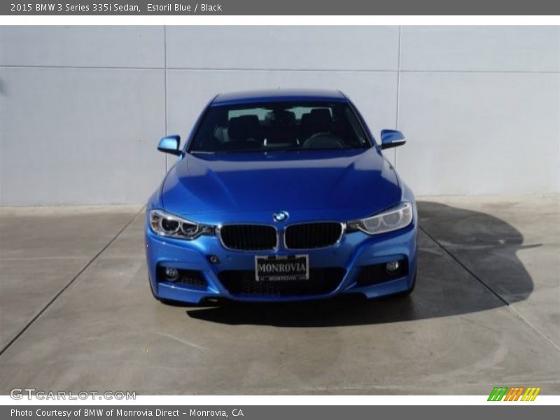 Estoril Blue / Black 2015 BMW 3 Series 335i Sedan