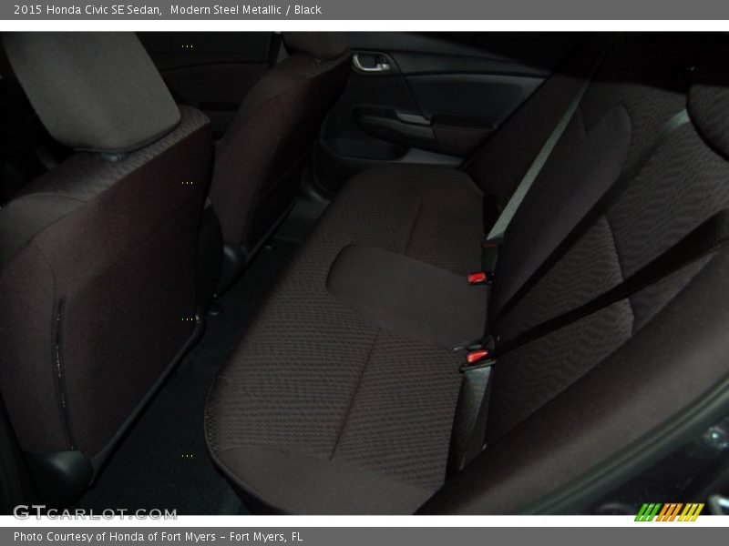 Modern Steel Metallic / Black 2015 Honda Civic SE Sedan