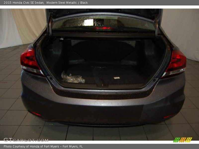 Modern Steel Metallic / Black 2015 Honda Civic SE Sedan