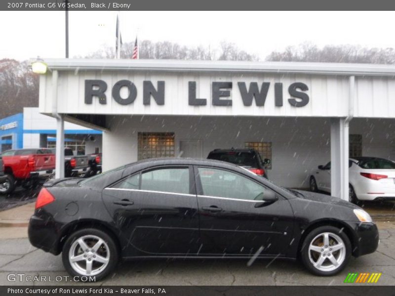 Black / Ebony 2007 Pontiac G6 V6 Sedan