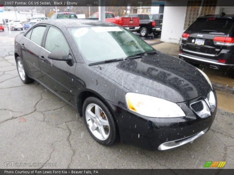 Black / Ebony 2007 Pontiac G6 V6 Sedan