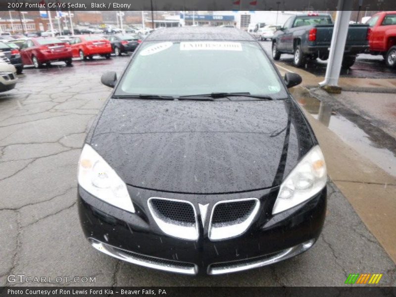 Black / Ebony 2007 Pontiac G6 V6 Sedan