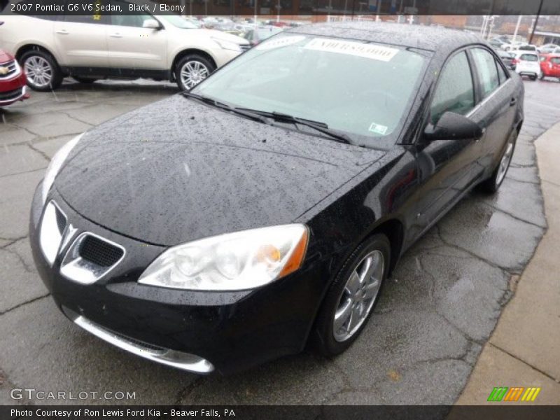 Black / Ebony 2007 Pontiac G6 V6 Sedan