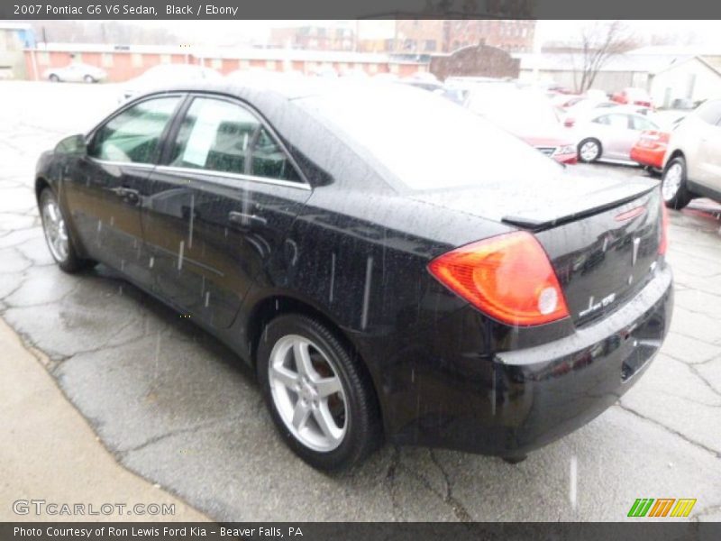 Black / Ebony 2007 Pontiac G6 V6 Sedan