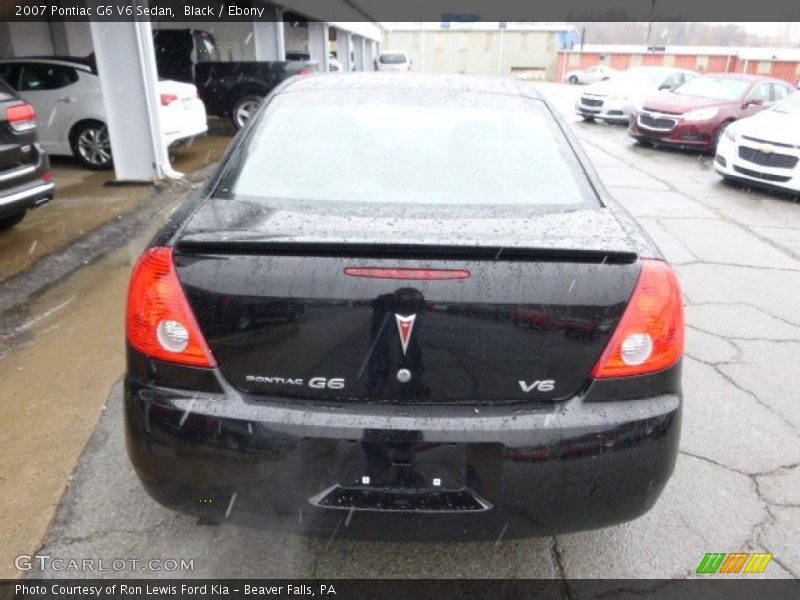 Black / Ebony 2007 Pontiac G6 V6 Sedan