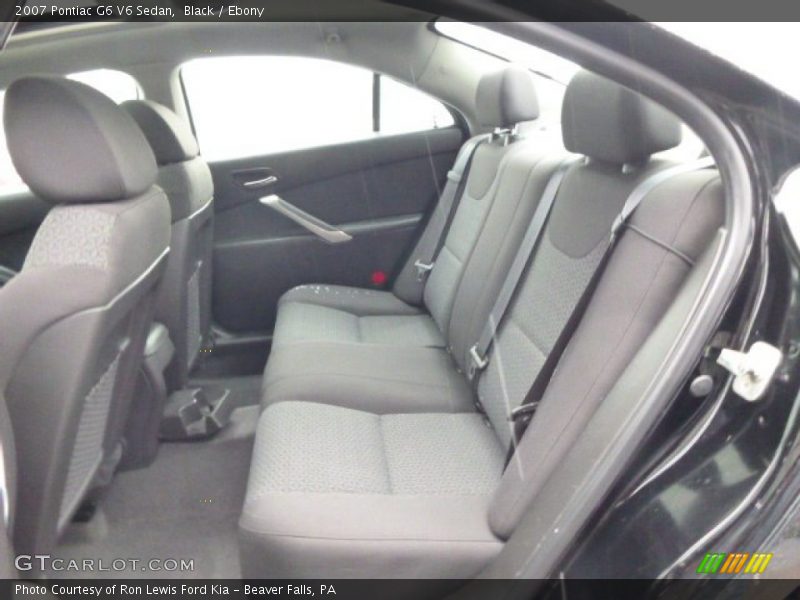 Black / Ebony 2007 Pontiac G6 V6 Sedan