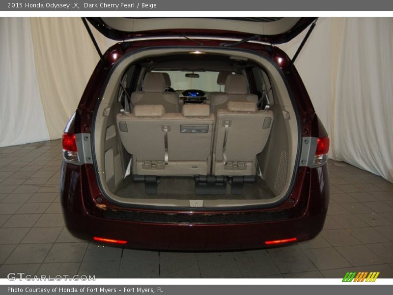 Dark Cherry Pearl / Beige 2015 Honda Odyssey LX
