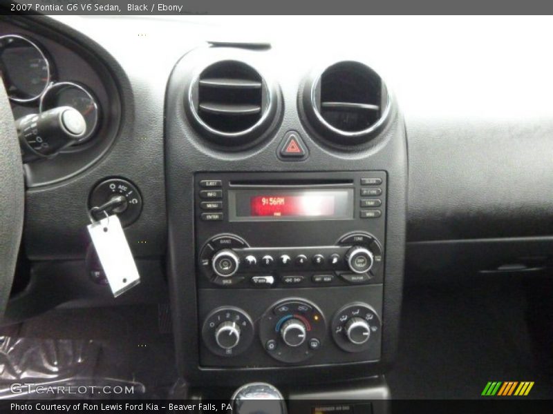 Black / Ebony 2007 Pontiac G6 V6 Sedan