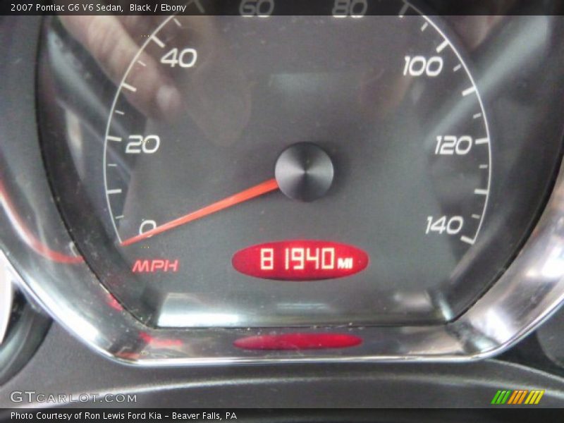Black / Ebony 2007 Pontiac G6 V6 Sedan