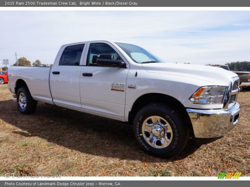 Bright White / Black/Diesel Gray 2015 Ram 2500 Tradesman Crew Cab