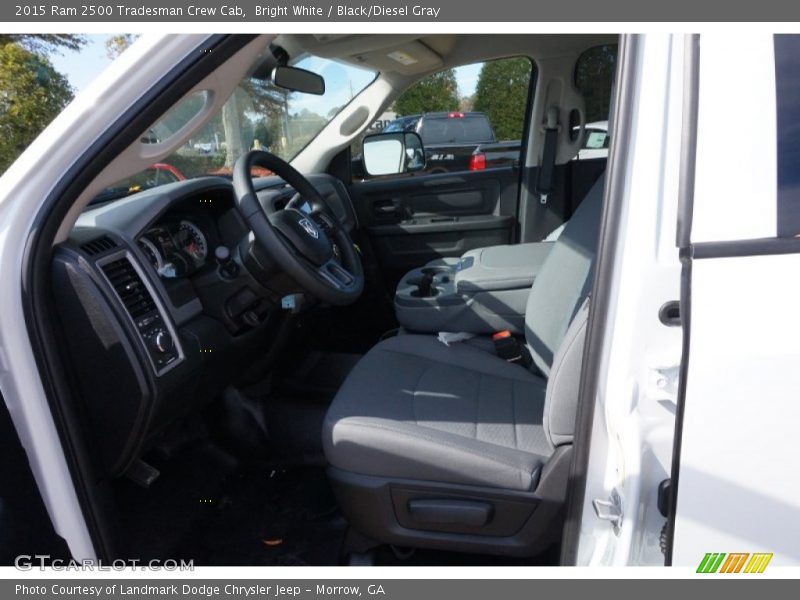 Bright White / Black/Diesel Gray 2015 Ram 2500 Tradesman Crew Cab