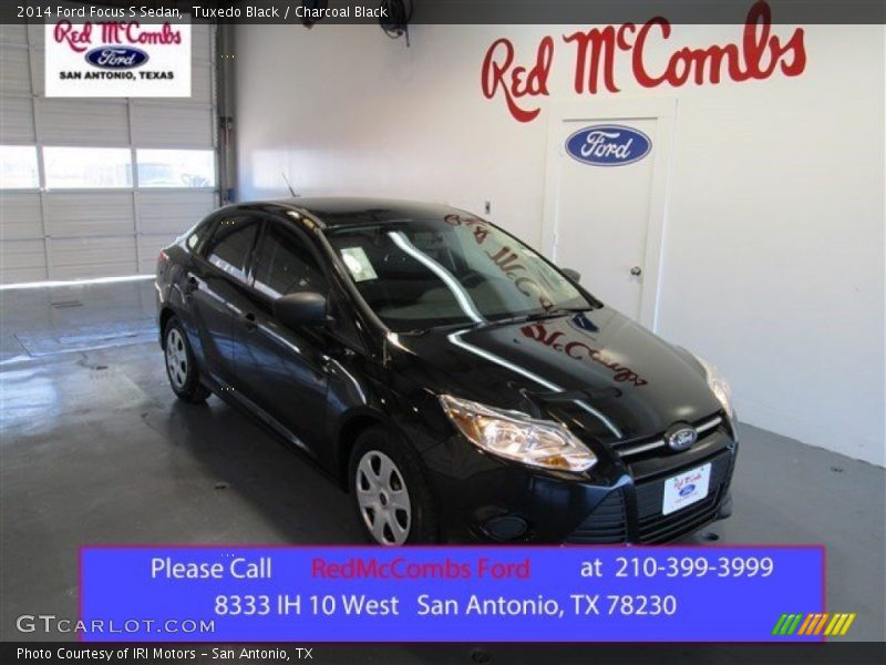 Tuxedo Black / Charcoal Black 2014 Ford Focus S Sedan
