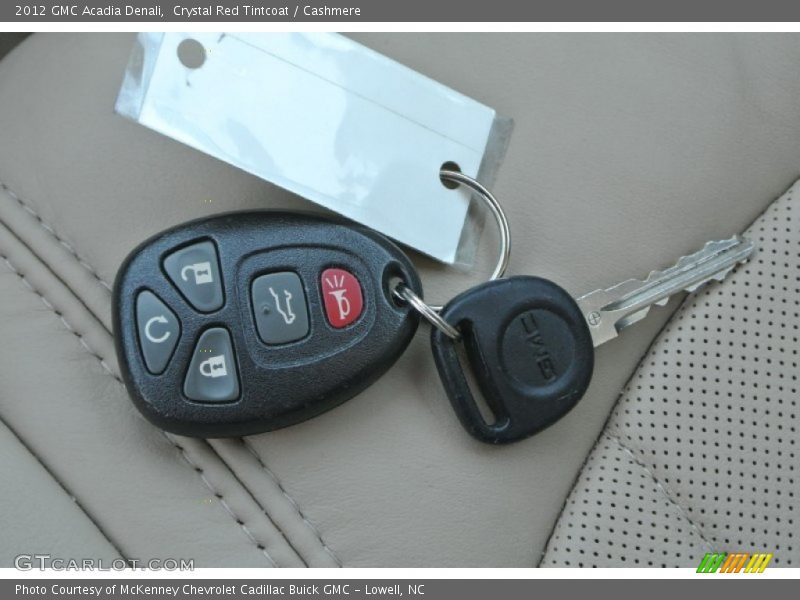 Crystal Red Tintcoat / Cashmere 2012 GMC Acadia Denali