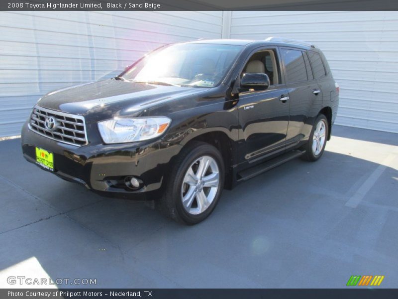 Black / Sand Beige 2008 Toyota Highlander Limited