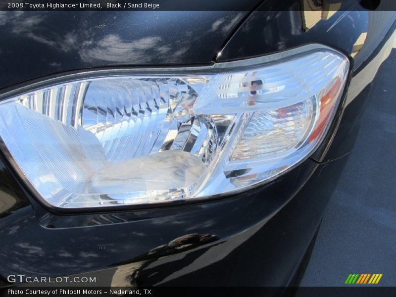 Black / Sand Beige 2008 Toyota Highlander Limited