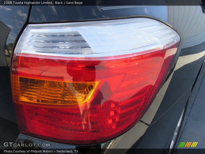Black / Sand Beige 2008 Toyota Highlander Limited
