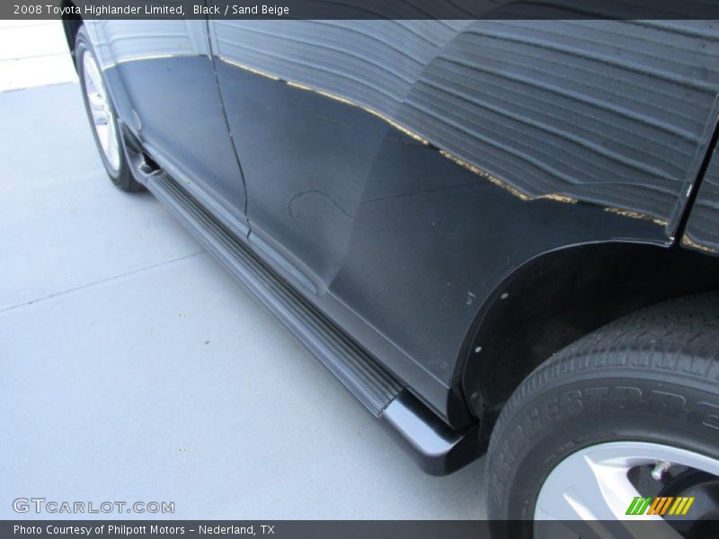 Black / Sand Beige 2008 Toyota Highlander Limited