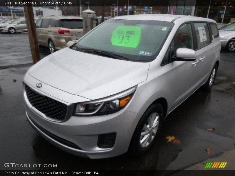 Bright Silver / Gray 2015 Kia Sedona L