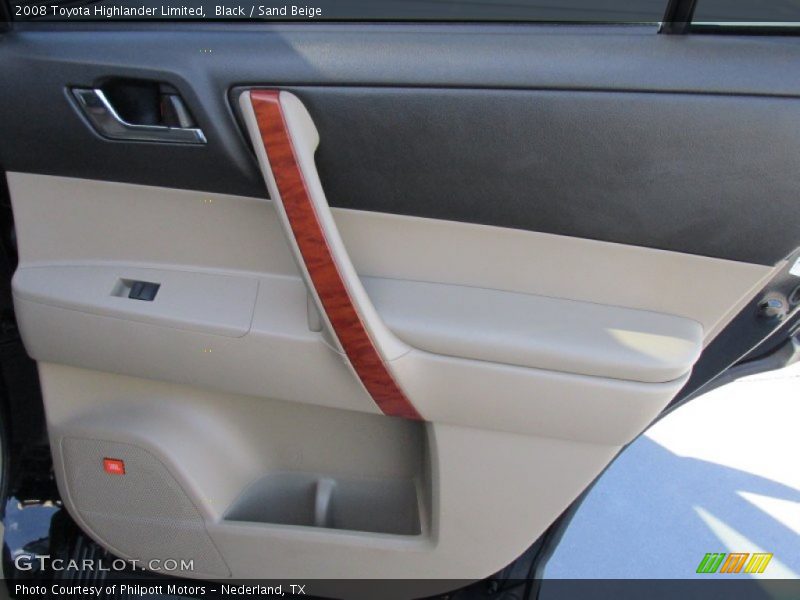 Black / Sand Beige 2008 Toyota Highlander Limited