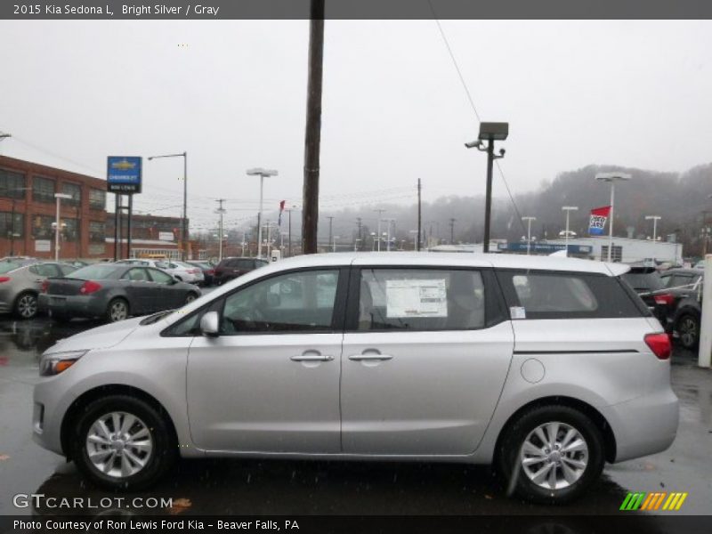 Bright Silver / Gray 2015 Kia Sedona L