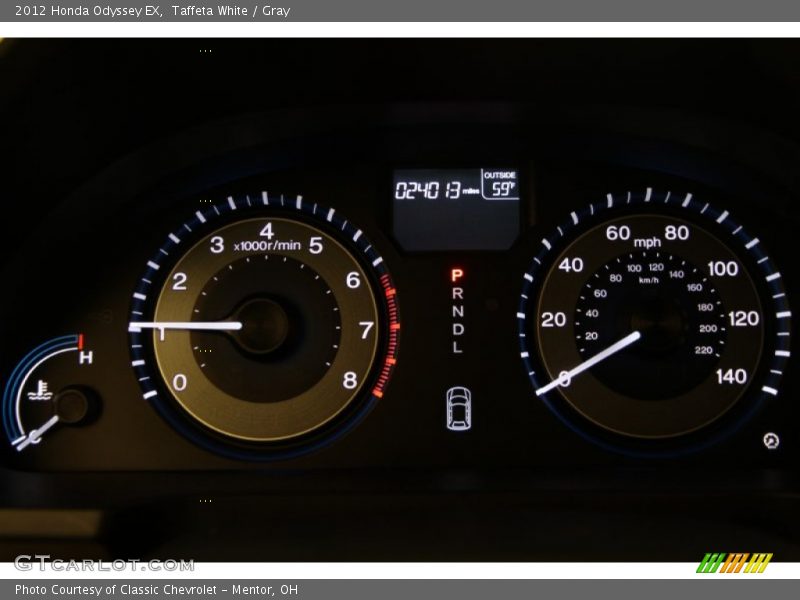  2012 Odyssey EX EX Gauges