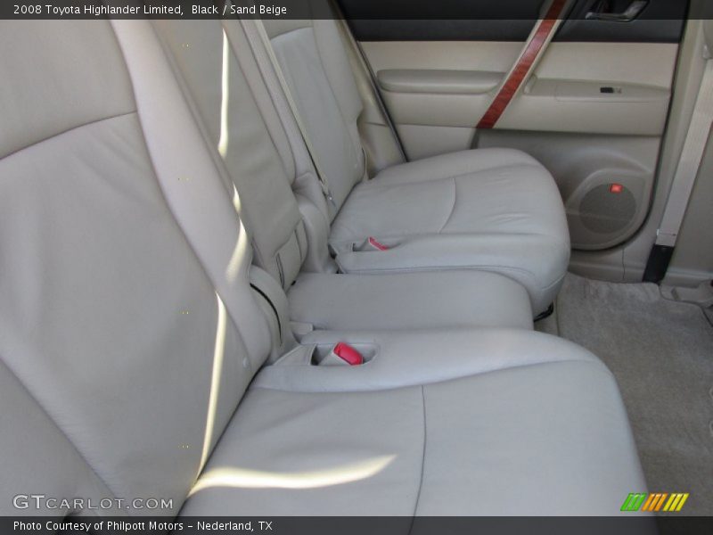 Black / Sand Beige 2008 Toyota Highlander Limited