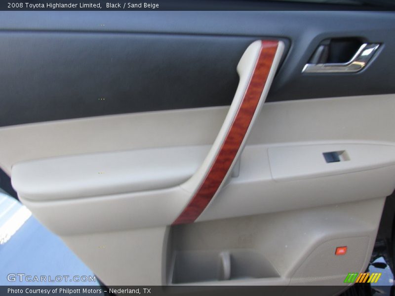 Black / Sand Beige 2008 Toyota Highlander Limited