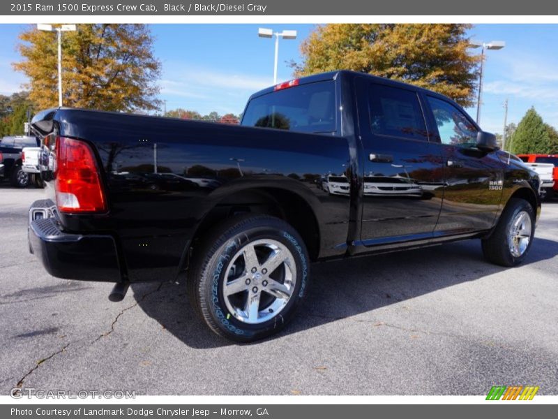 Black / Black/Diesel Gray 2015 Ram 1500 Express Crew Cab
