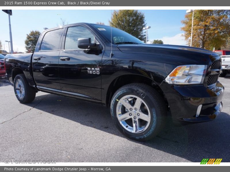 Black / Black/Diesel Gray 2015 Ram 1500 Express Crew Cab