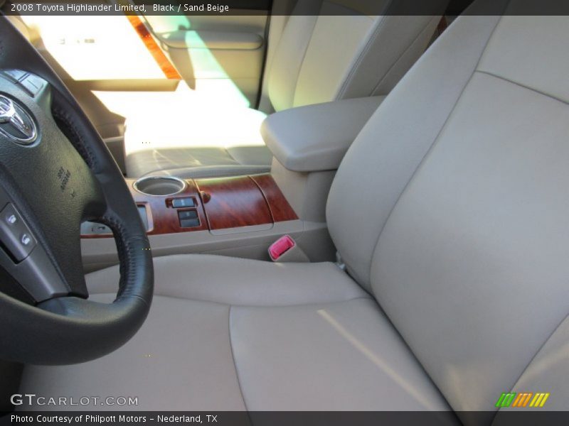 Black / Sand Beige 2008 Toyota Highlander Limited
