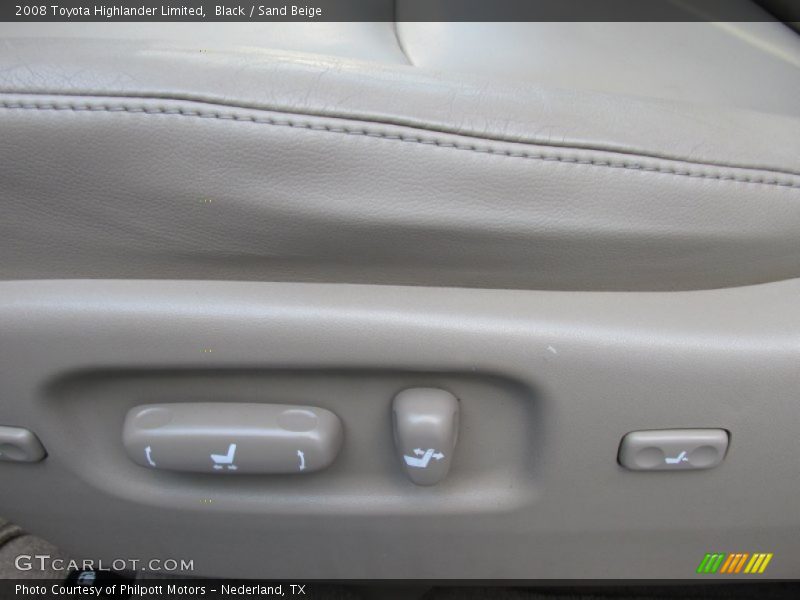 Black / Sand Beige 2008 Toyota Highlander Limited
