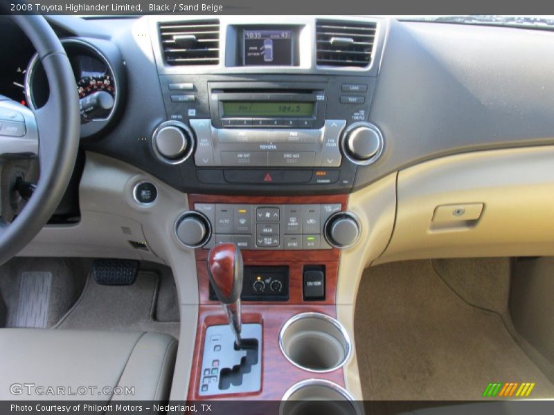Black / Sand Beige 2008 Toyota Highlander Limited