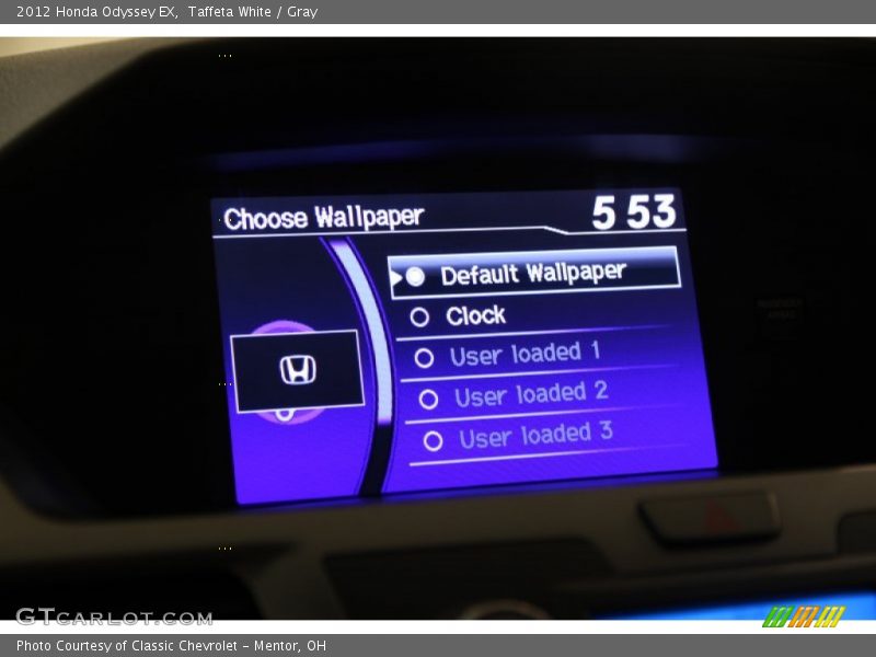 Taffeta White / Gray 2012 Honda Odyssey EX