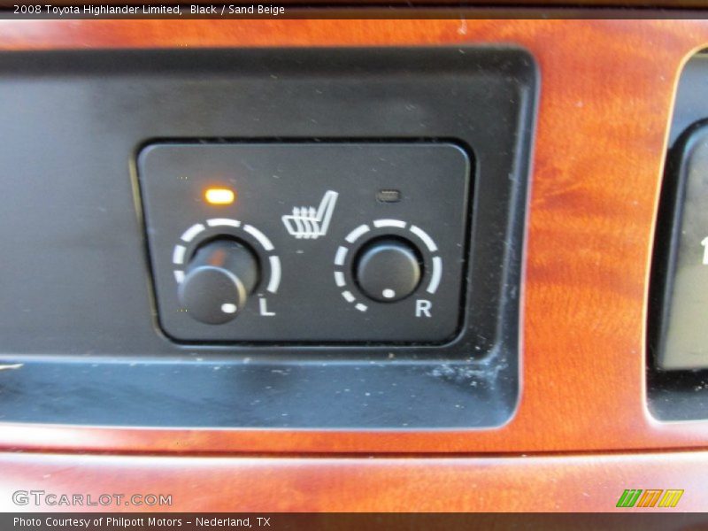 Black / Sand Beige 2008 Toyota Highlander Limited