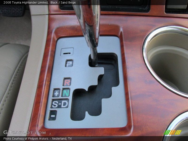 Black / Sand Beige 2008 Toyota Highlander Limited